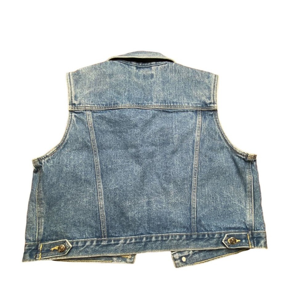 Great Land Trading Co. Denim Vest Women's Size Medium Button Down Collared - Picture 4 of 6